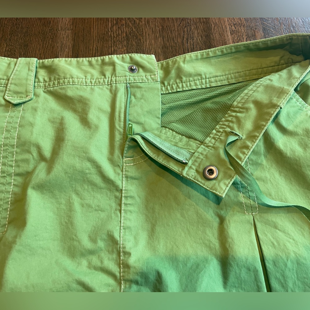 Athleta Green Cotton Pleated Skort Casual - size 10 - Picture 6 of 8